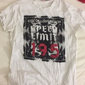 White graphic T shirt from Italy.